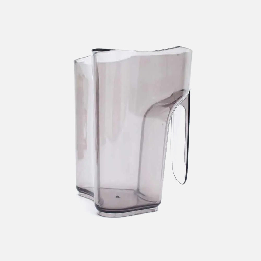 A pair of Fridja f1900 Juice and Pulp Jugs, featuring a transparent angular design with side handles, displayed against a plain white background.